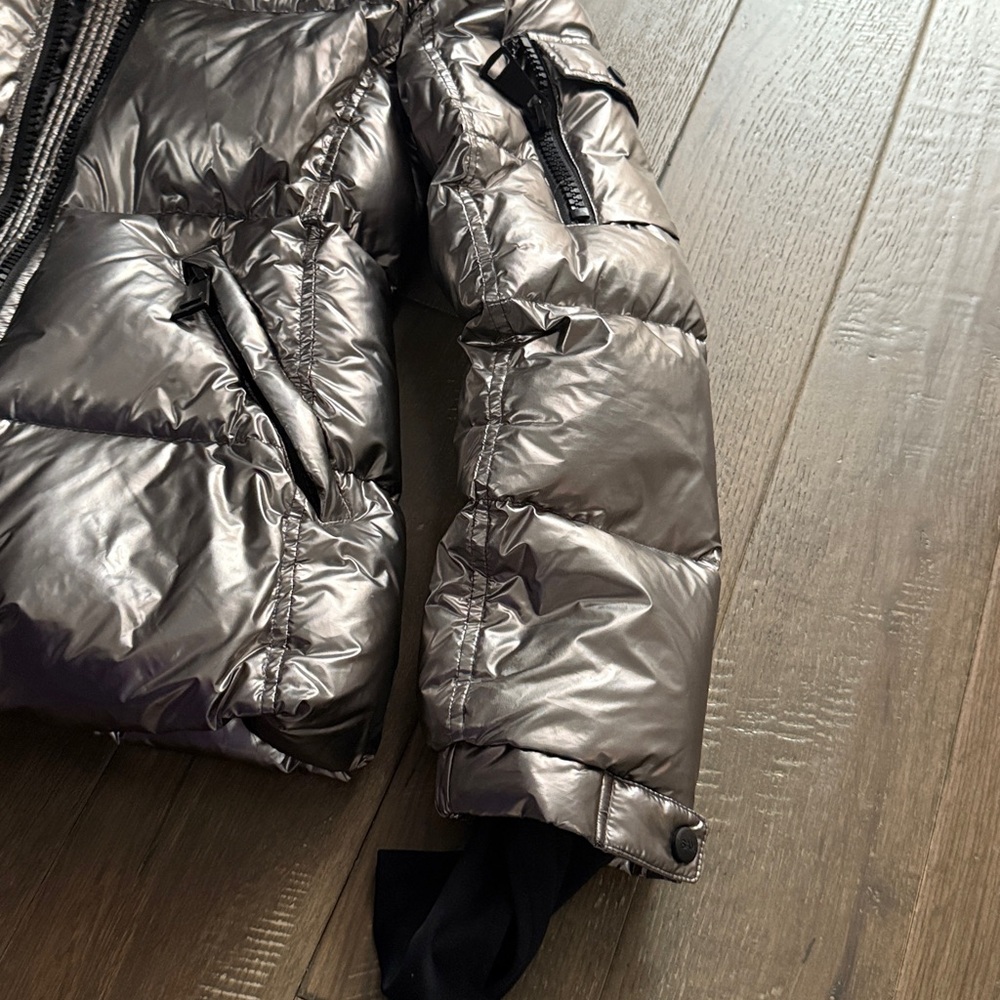 SAM. Silver Puffer Jacket - Picture 4 of 8